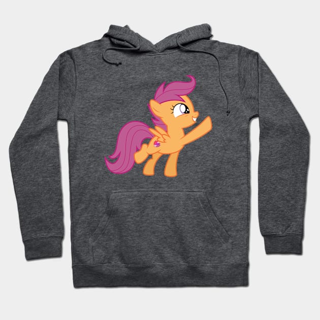 Scootaloo hoof bump Hoodie by CloudyGlow